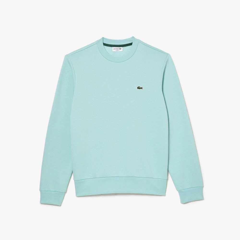 Lacoste Organic Brushed Cotton Sweatshirt Mint | DSLN-36582