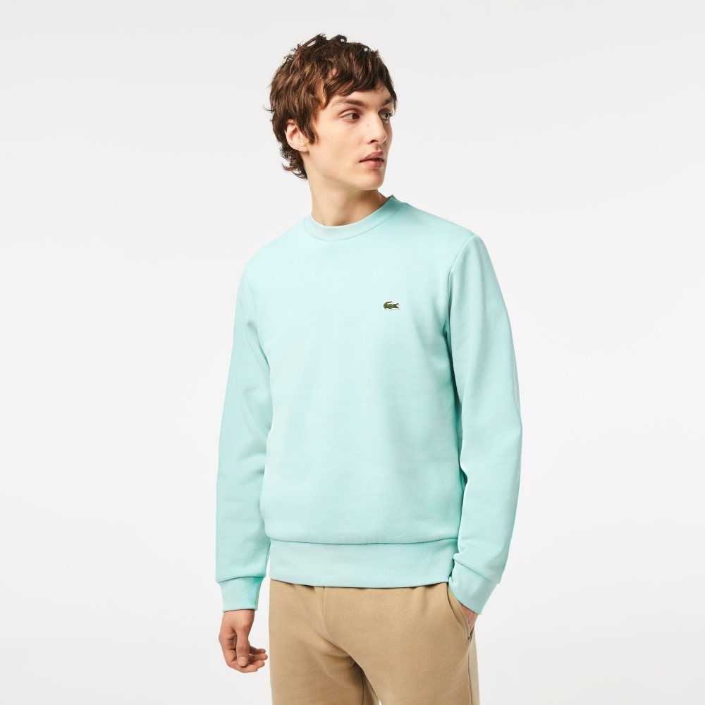 Lacoste Organic Brushed Cotton Sweatshirt Mint | DSLN-36582