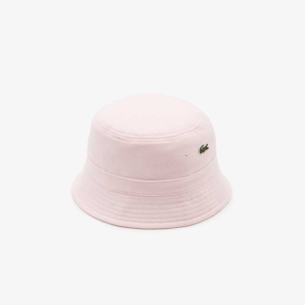 Lacoste Organic Cotton Bucket Hat Light Pink | GAOT-75204