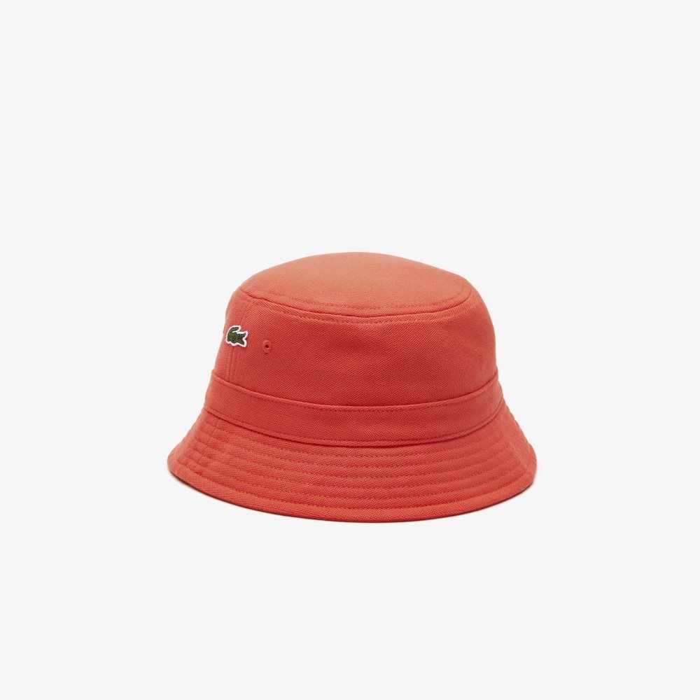 Lacoste Organic Cotton Bucket Hat Orange | KLHN-61978