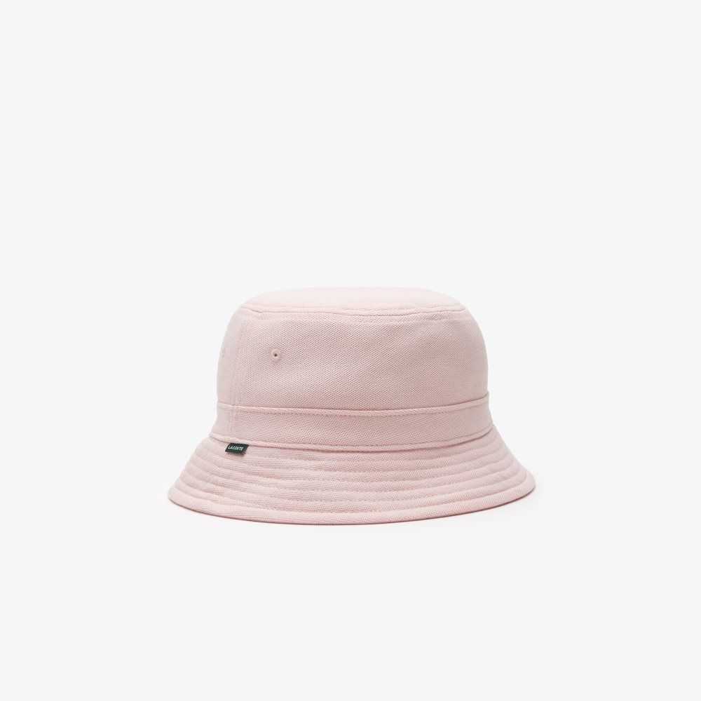 Lacoste Organic Cotton Bucket Hat Pink | GVNX-12089