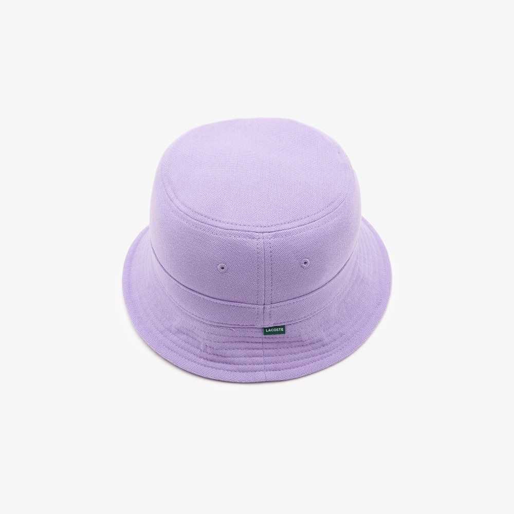 Lacoste Organic Cotton Bucket Hat Purple | OMHE-62094