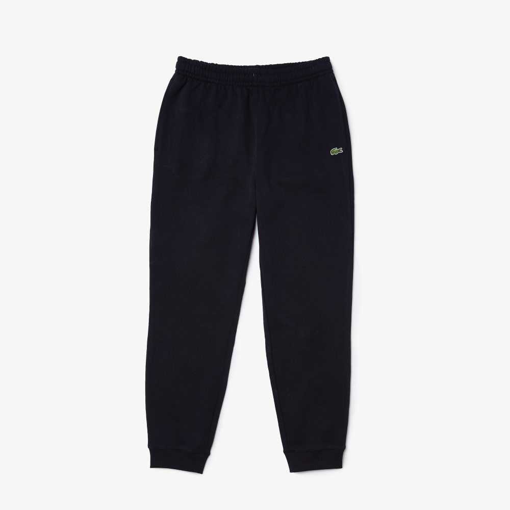 Lacoste Organic Cotton Fleece Jogging Pants Navy Blue | BKNQ-67132