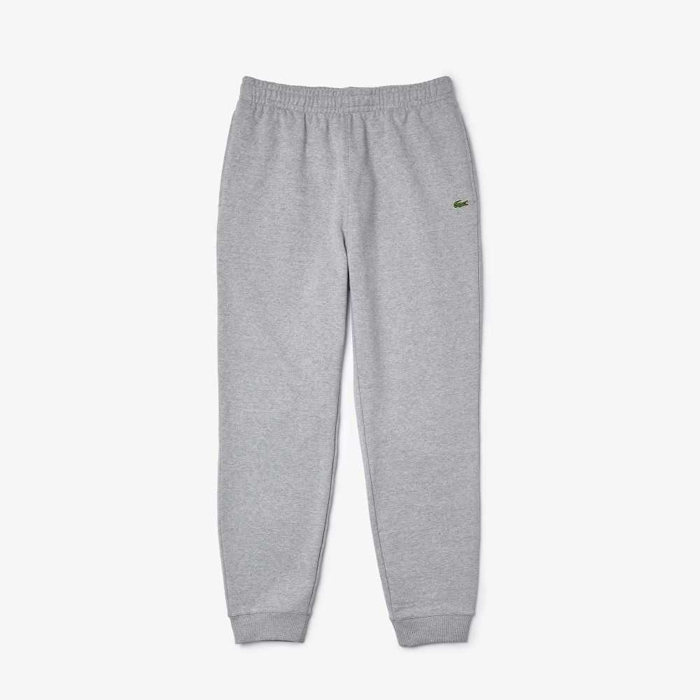 Lacoste Organic Cotton Fleece Jogging Pants Grey Chine | GMQO-06479