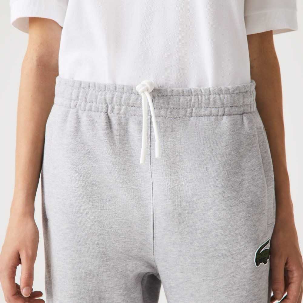 Lacoste Organic Cotton Fleece Trackpants Grey Chine | TOBY-95021