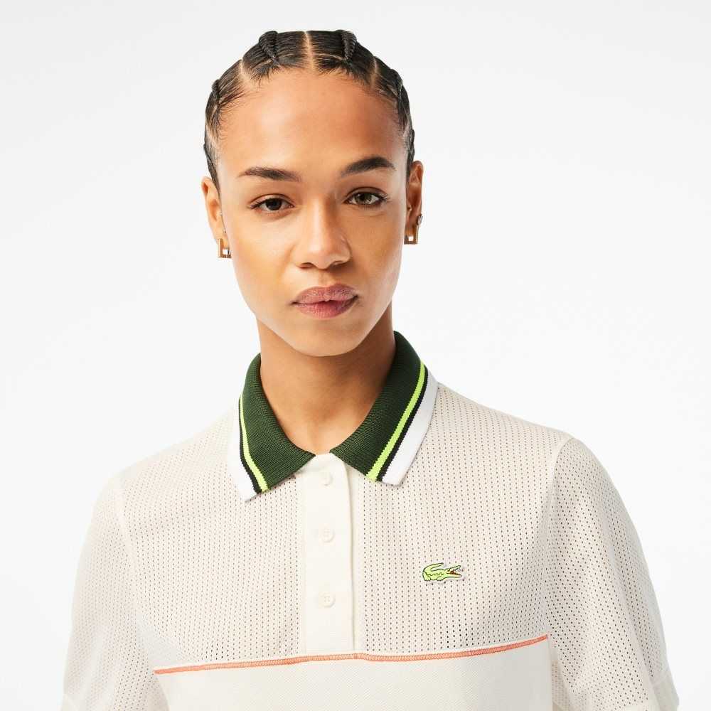 Lacoste Organic Cotton French Made Loose Cut Polo White | QMUP-65830
