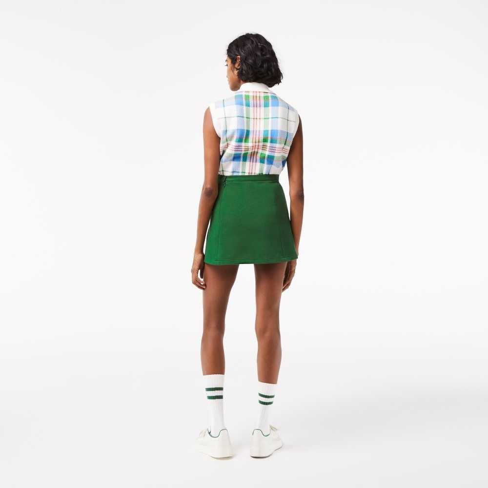 Lacoste Organic Cotton French Made Skirt Green | XGWV-67913