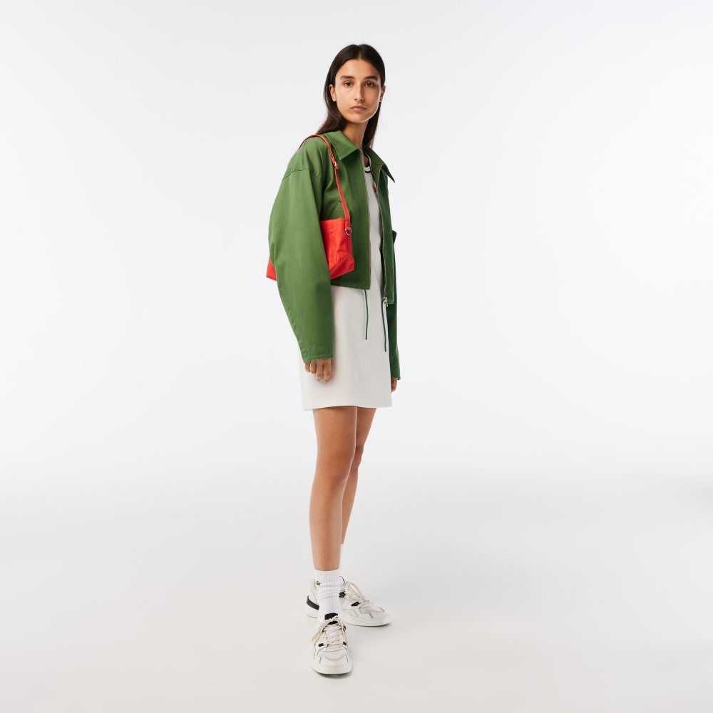 Lacoste Organic Cotton French Made Tennis Dress White | SDYN-70962