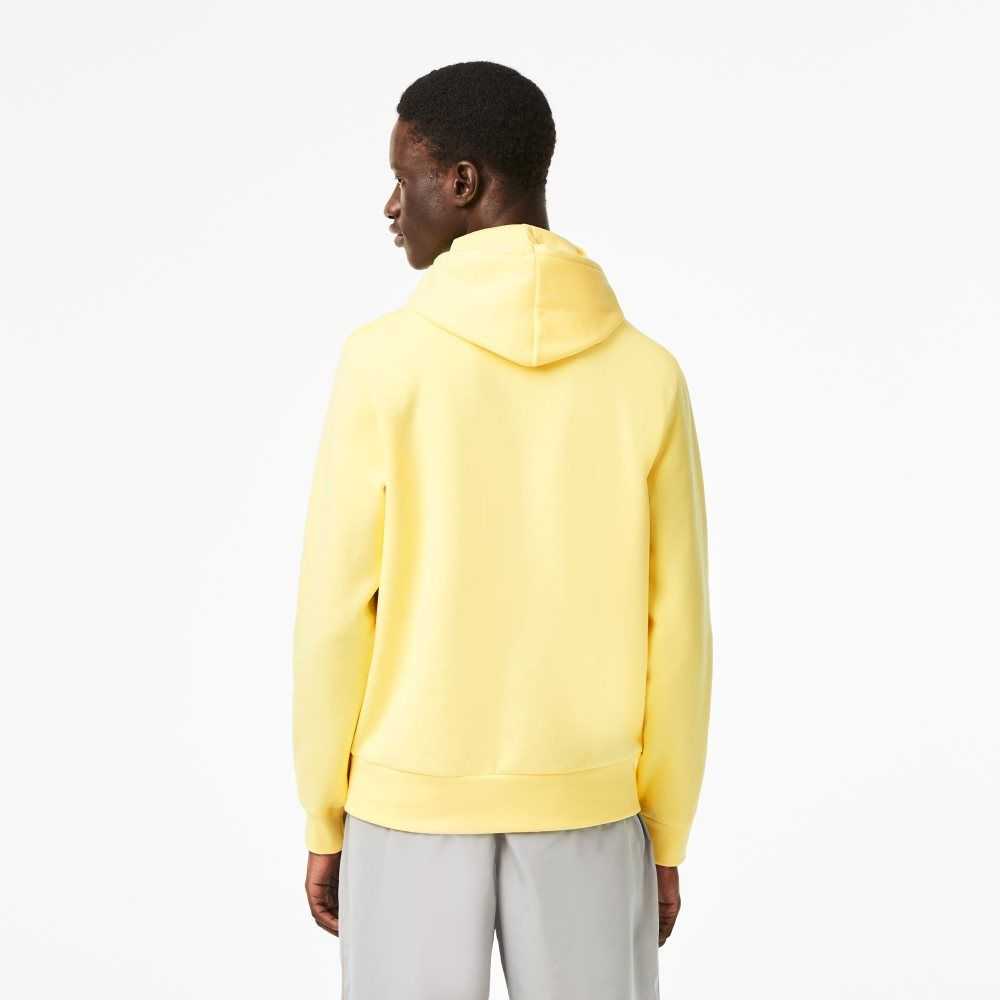 Lacoste Organic Cotton Hooded Sweatshirt Yellow | ATRP-70865