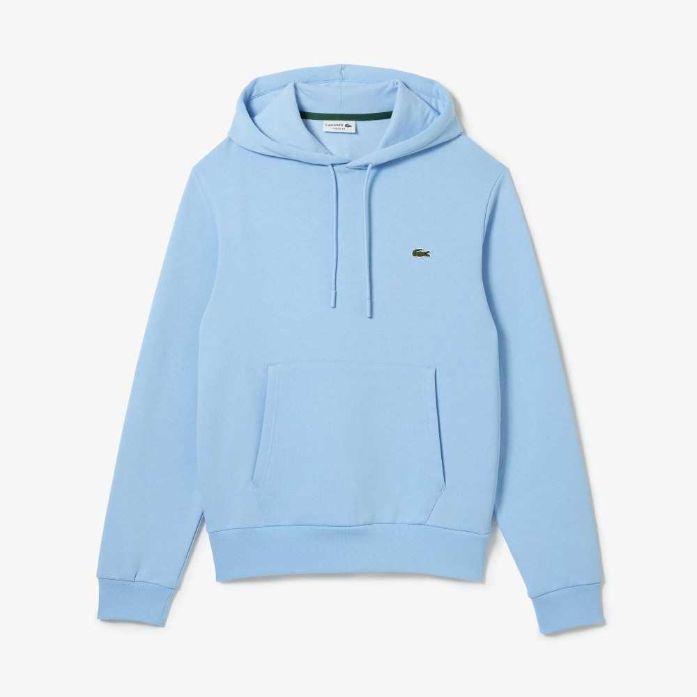 Lacoste Organic Cotton Hooded Sweatshirt Blue | WUCO-61784