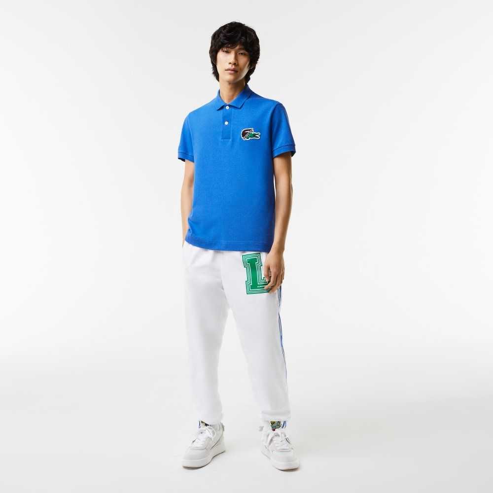 Lacoste Organic Cotton Pique Polo Blue | JNCV-57491