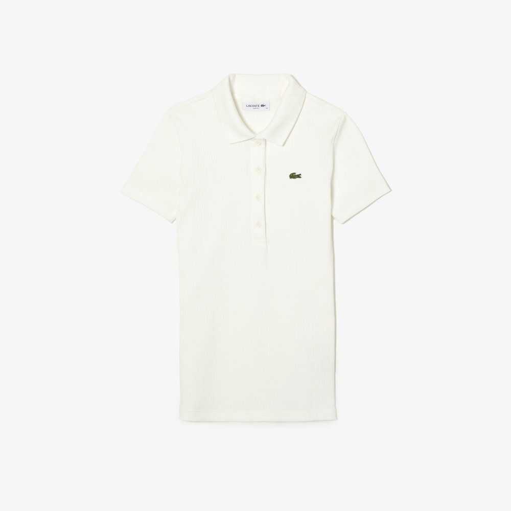 Lacoste Organic Cotton Polo Shirt White | RFVN-30591