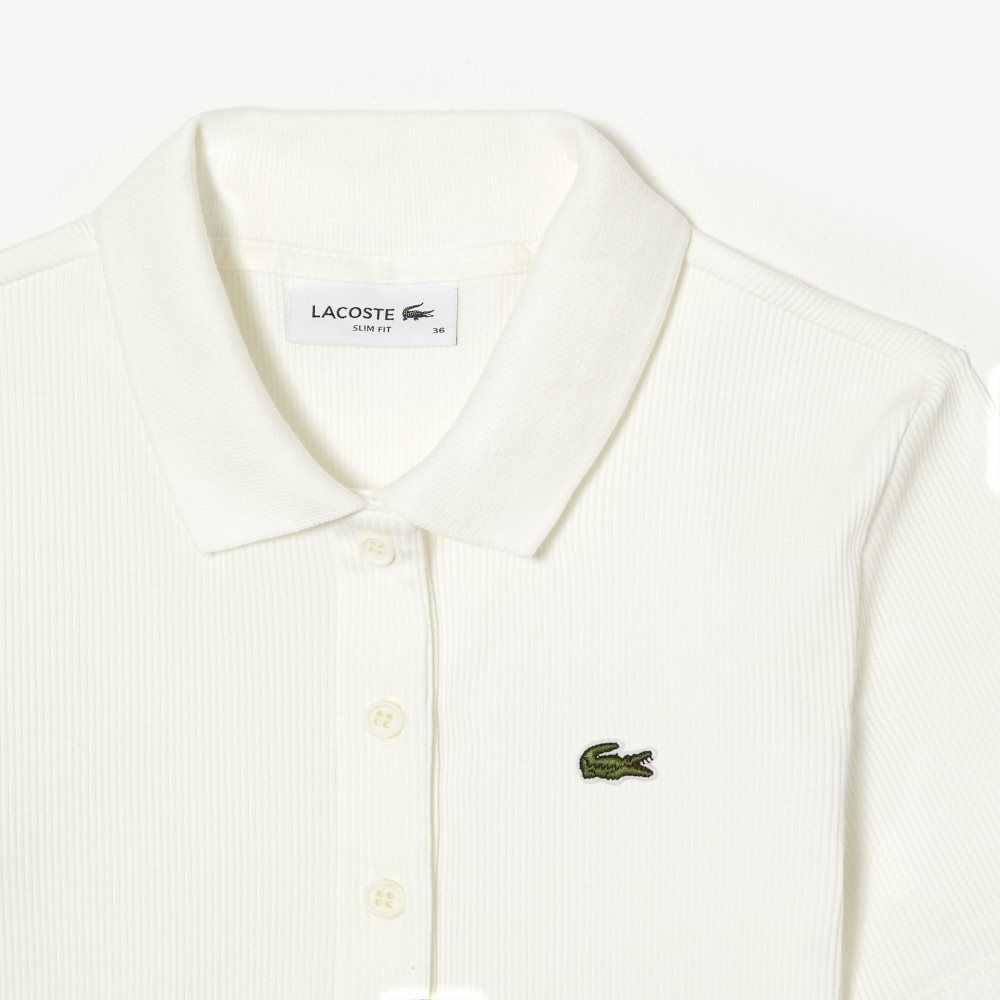 Lacoste Organic Cotton Polo Shirt White | RFVN-30591