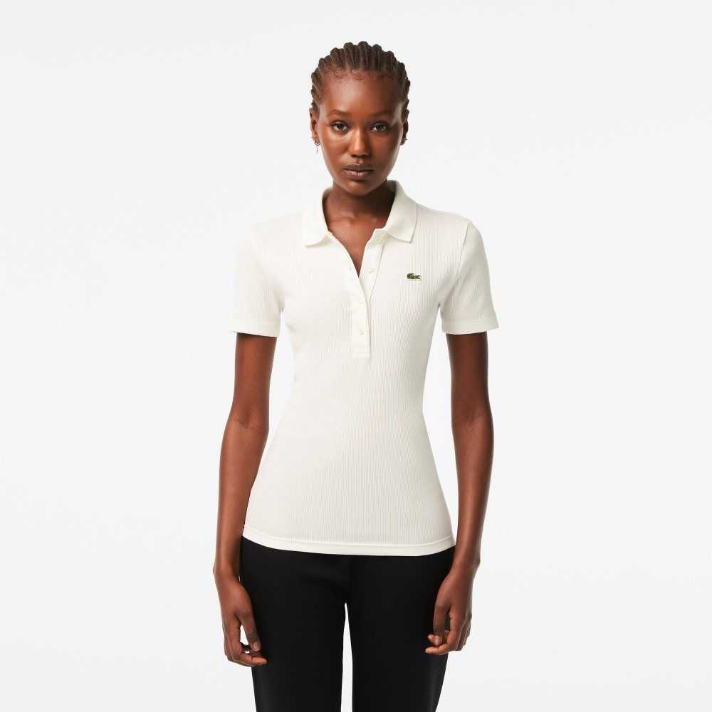 Lacoste Organic Cotton Polo Shirt White | RFVN-30591