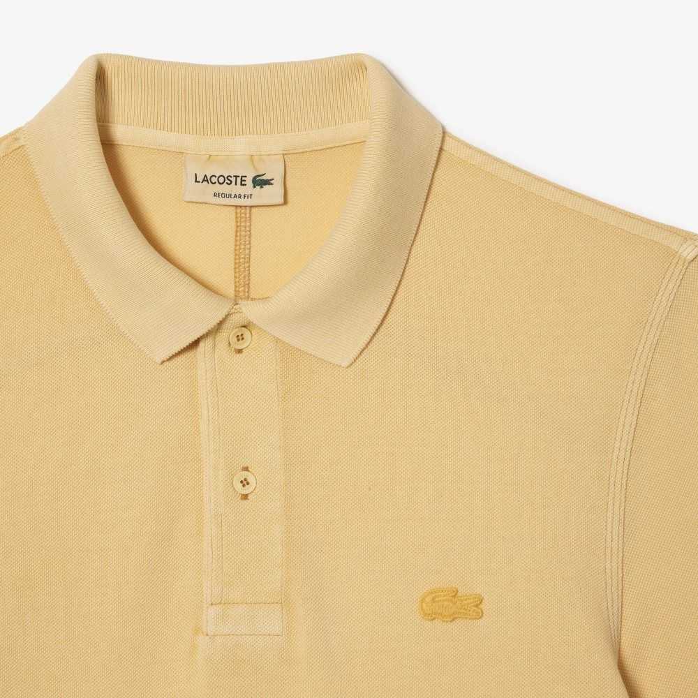 Lacoste Organic Cotton Polo Yellow | RZIH-05837