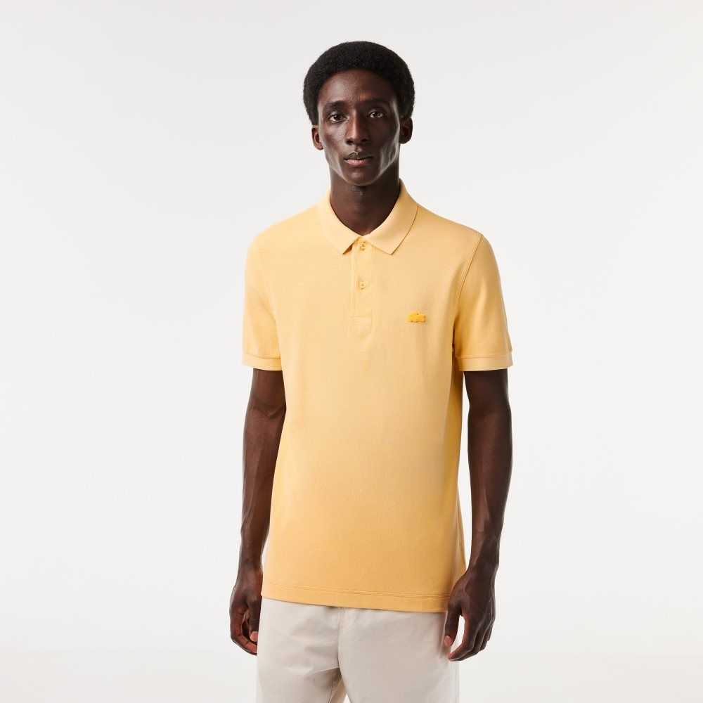 Lacoste Organic Cotton Polo Yellow | RZIH-05837