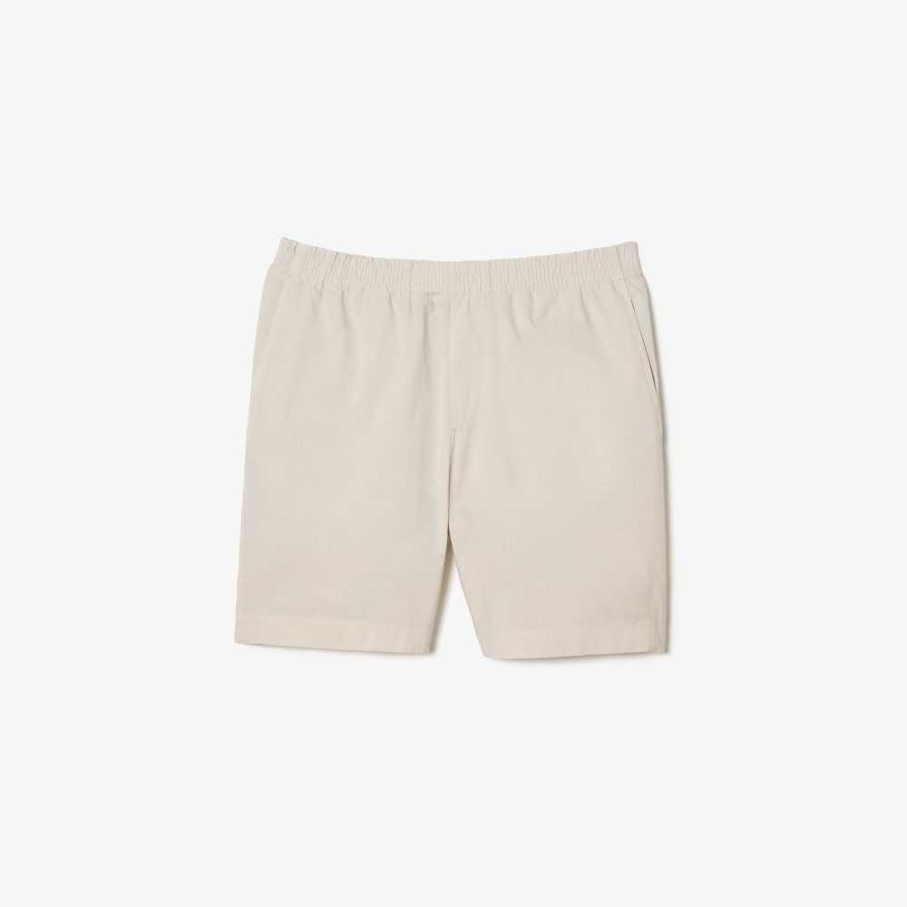 Lacoste Organic Cotton Shorts Beige | KOWR-52438
