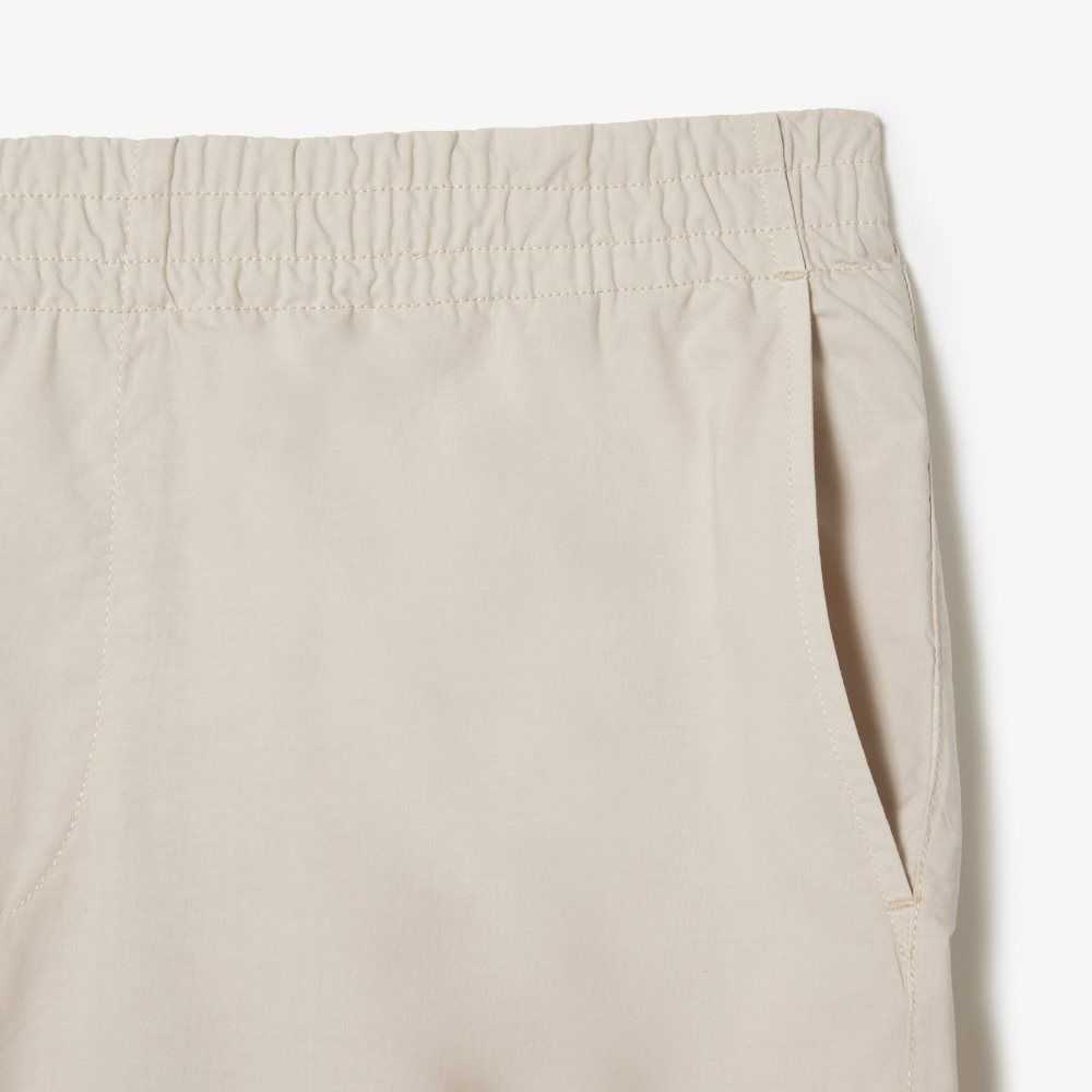 Lacoste Organic Cotton Shorts Beige | KOWR-52438