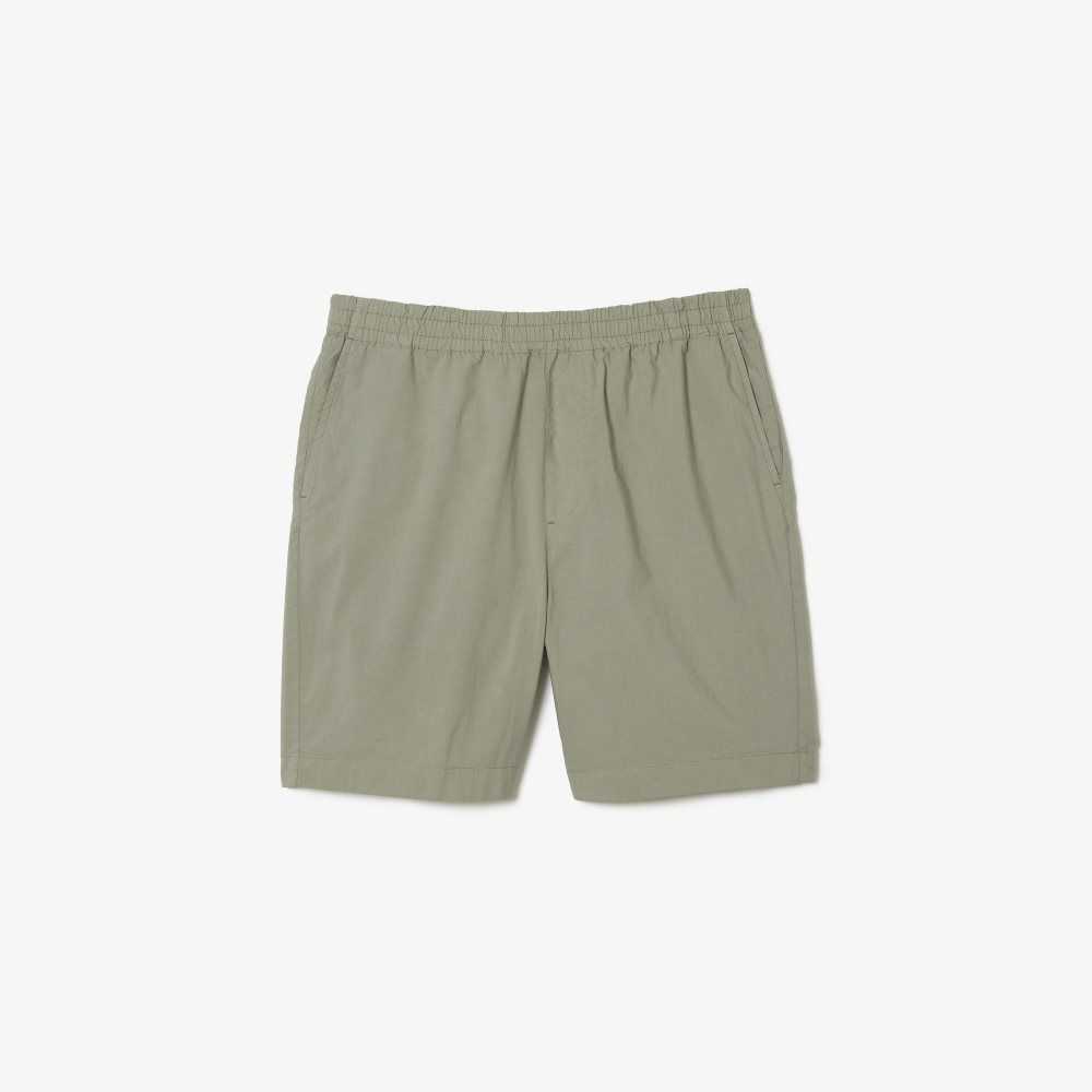 Lacoste Organic Cotton Shorts Khaki Green | TSXG-09248