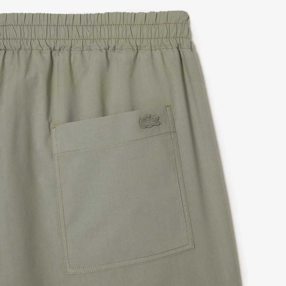 Lacoste Organic Cotton Shorts Khaki Green | TSXG-09248