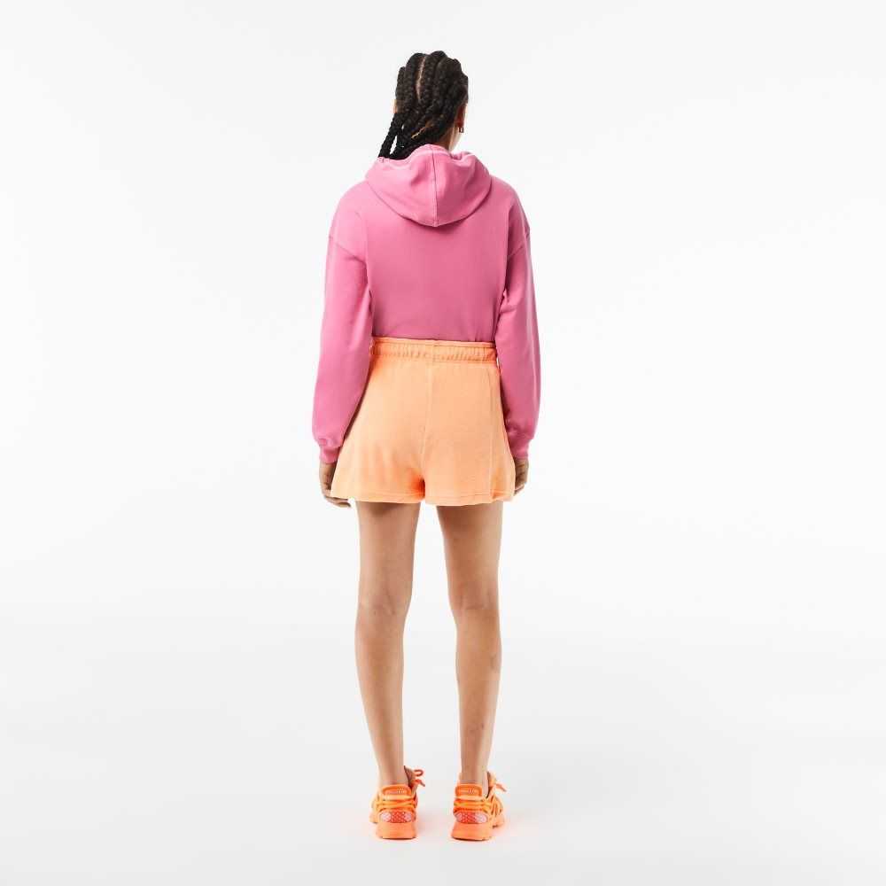 Lacoste Organic Cotton Terry Cloth Shorts Light Orange | VMAI-75406