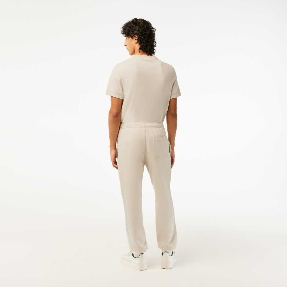 Lacoste Organic Cotton Track Pants Beige | BXKS-97134