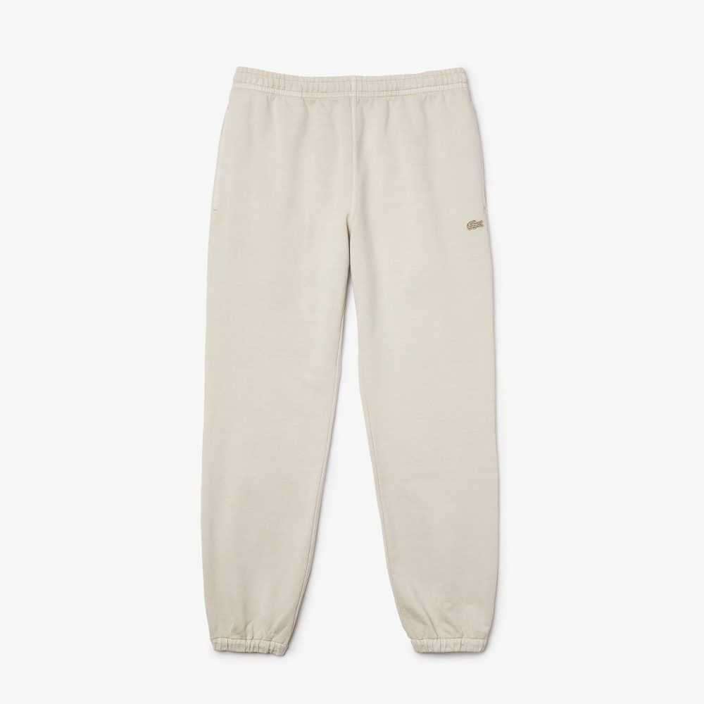 Lacoste Organic Cotton Track Pants Beige | BXKS-97134