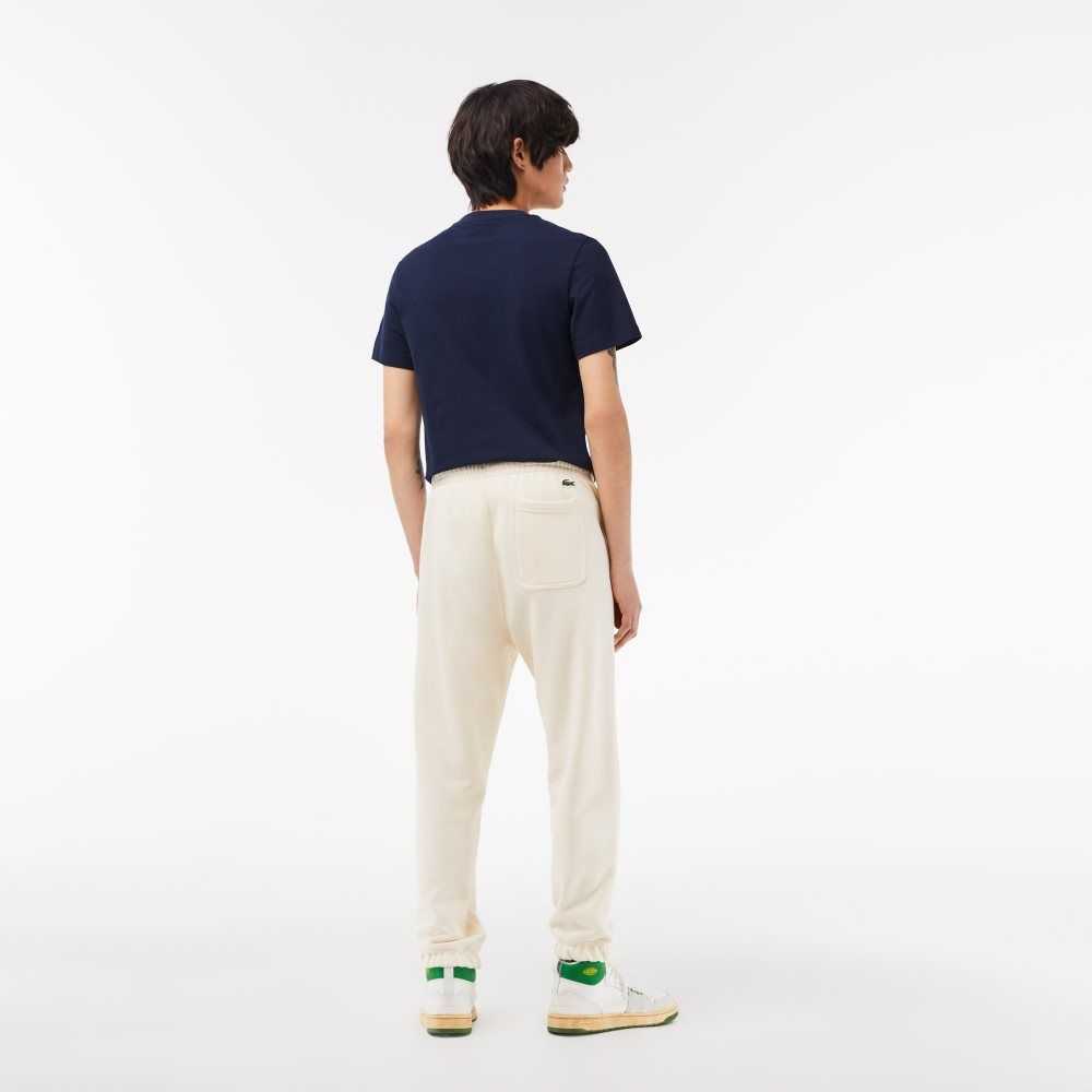 Lacoste Organic Cotton Track Pants White | JWHK-61897