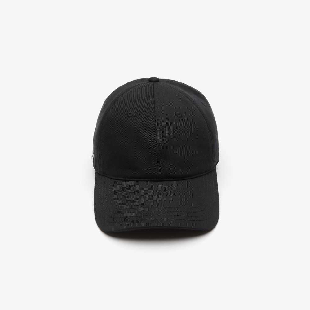 Lacoste Organic Cotton Twill Cap Black | EJVA-93507