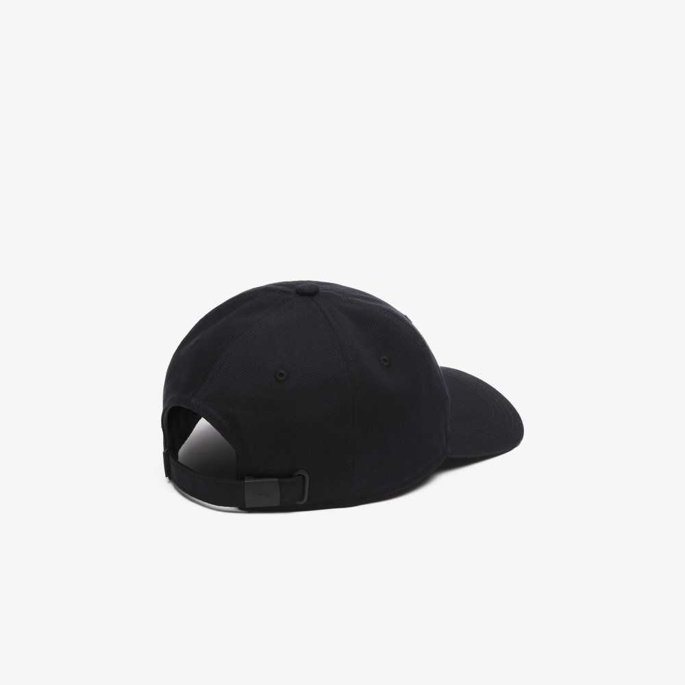 Lacoste Organic Cotton Twill Cap Black | WEAU-91728