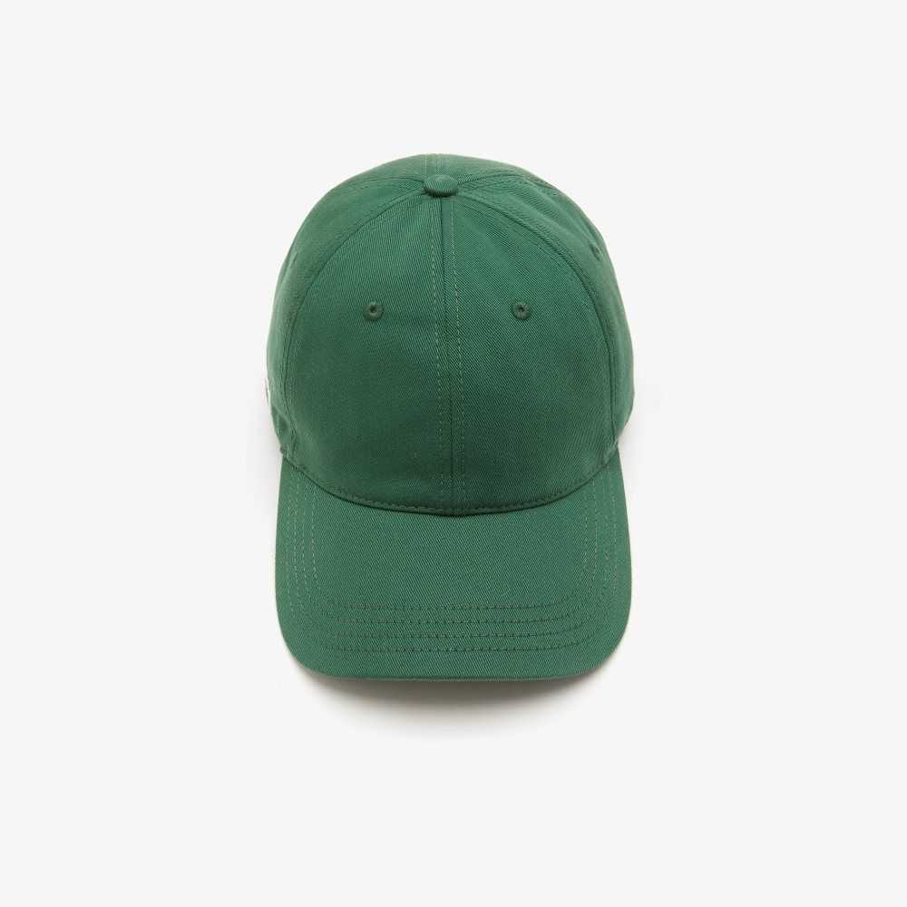 Lacoste Organic Cotton Twill Cap Green | LSTH-14387