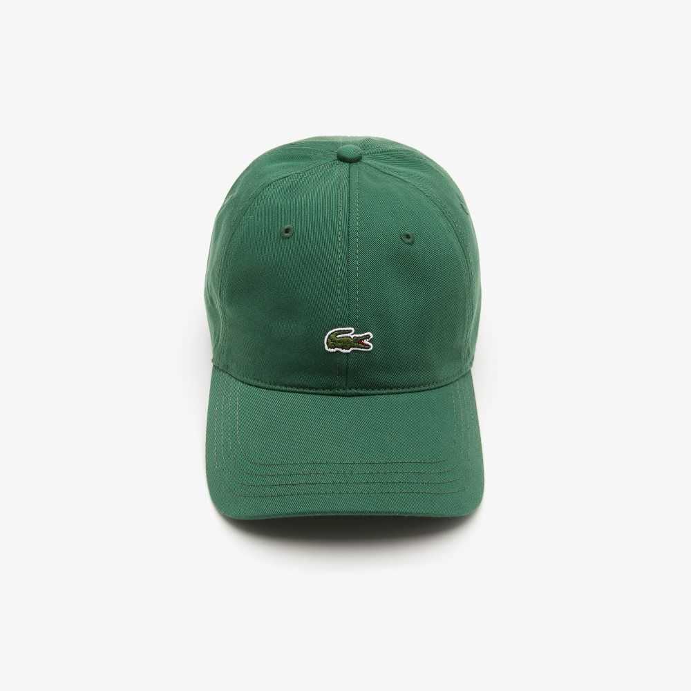 Lacoste Organic Cotton Twill Cap Green | YZES-28610