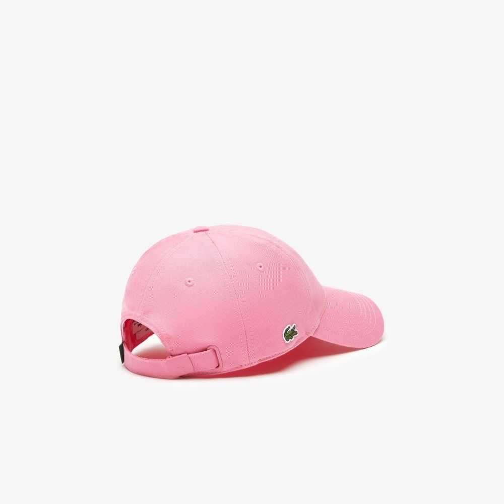 Lacoste Organic Cotton Twill Cap Pink | JDLQ-29308