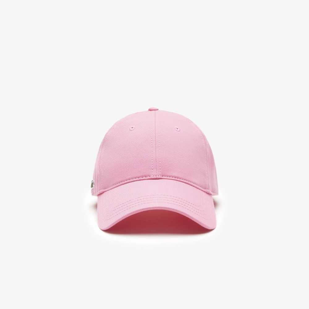 Lacoste Organic Cotton Twill Cap Pink | XOWG-84627