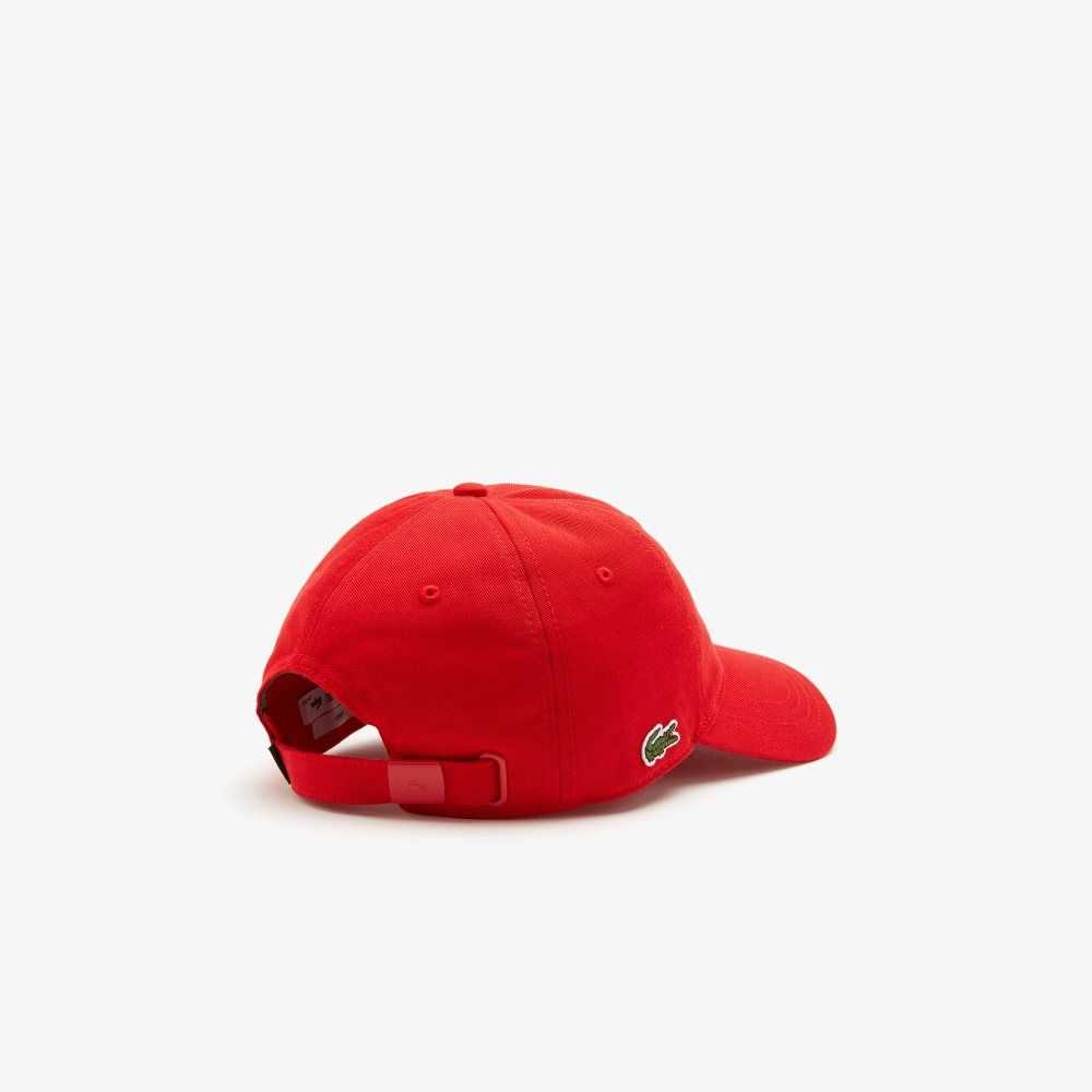 Lacoste Organic Cotton Twill Cap Red | GCEO-30514