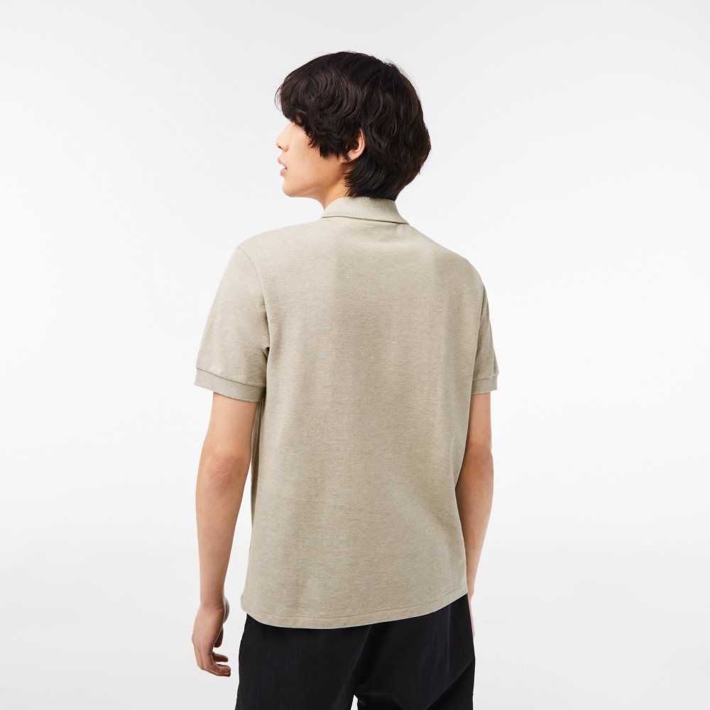 Lacoste Original L.12.12 Heathered Petit Pique Cotton Polo Beige | YFUR-27584