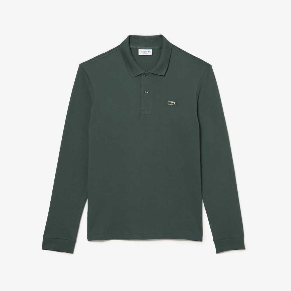 Lacoste Original L.12.12 Long Sleeve Cotton Polo Green | DFCB-49217