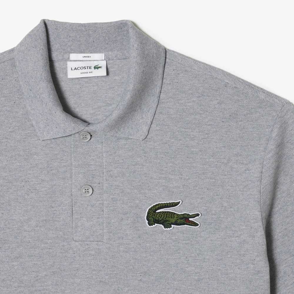 Lacoste Original L.12.12 Loose fit 80's crocodile Polo Grey Chine | LZOE-45802