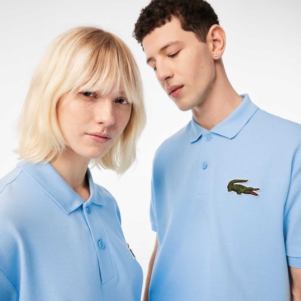 Lacoste Original L.12.12 Loose fit 80's crocodile Polo Blue | WITS-19053