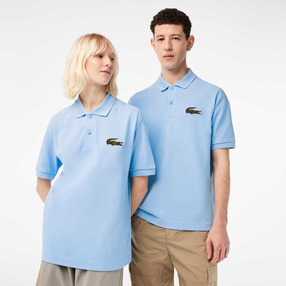 Lacoste Original L.12.12 Loose fit 80\'s crocodile Polo Blue | WITS-19053