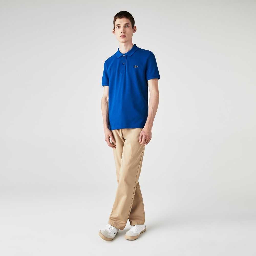 Lacoste Original L.12.12 Slim Fit Petit Pique Cotton Polo Blue | AQFY-72956