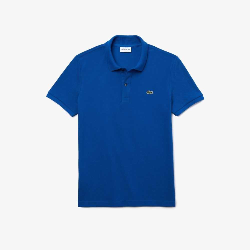 Lacoste Original L.12.12 Slim Fit Petit Pique Cotton Polo Blue | AQFY-72956