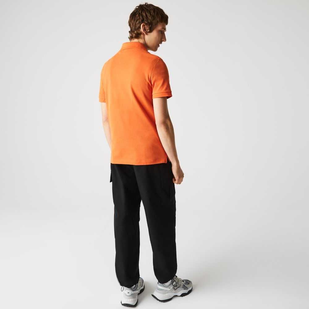 Lacoste Original L.12.12 Slim Fit Petit Pique Cotton Polo Orange | BYRD-02864