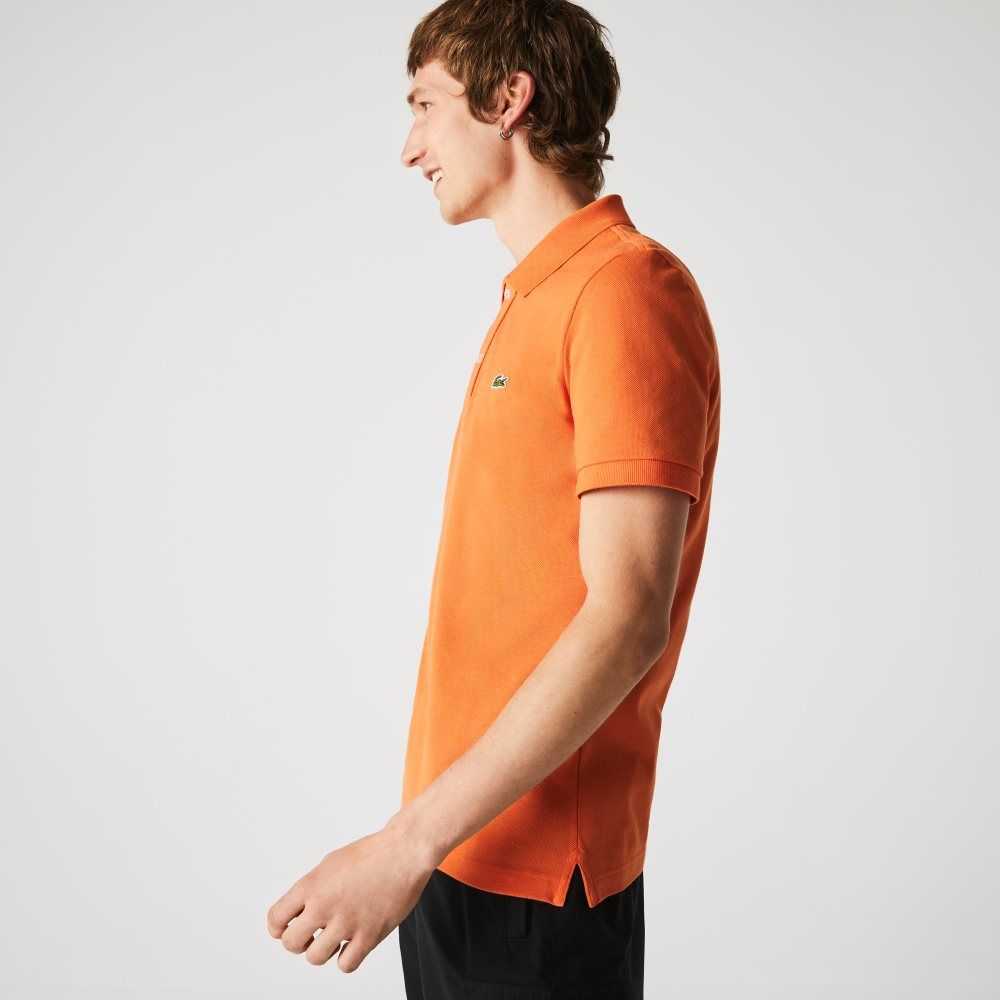 Lacoste Original L.12.12 Slim Fit Petit Pique Cotton Polo Orange | BYRD-02864