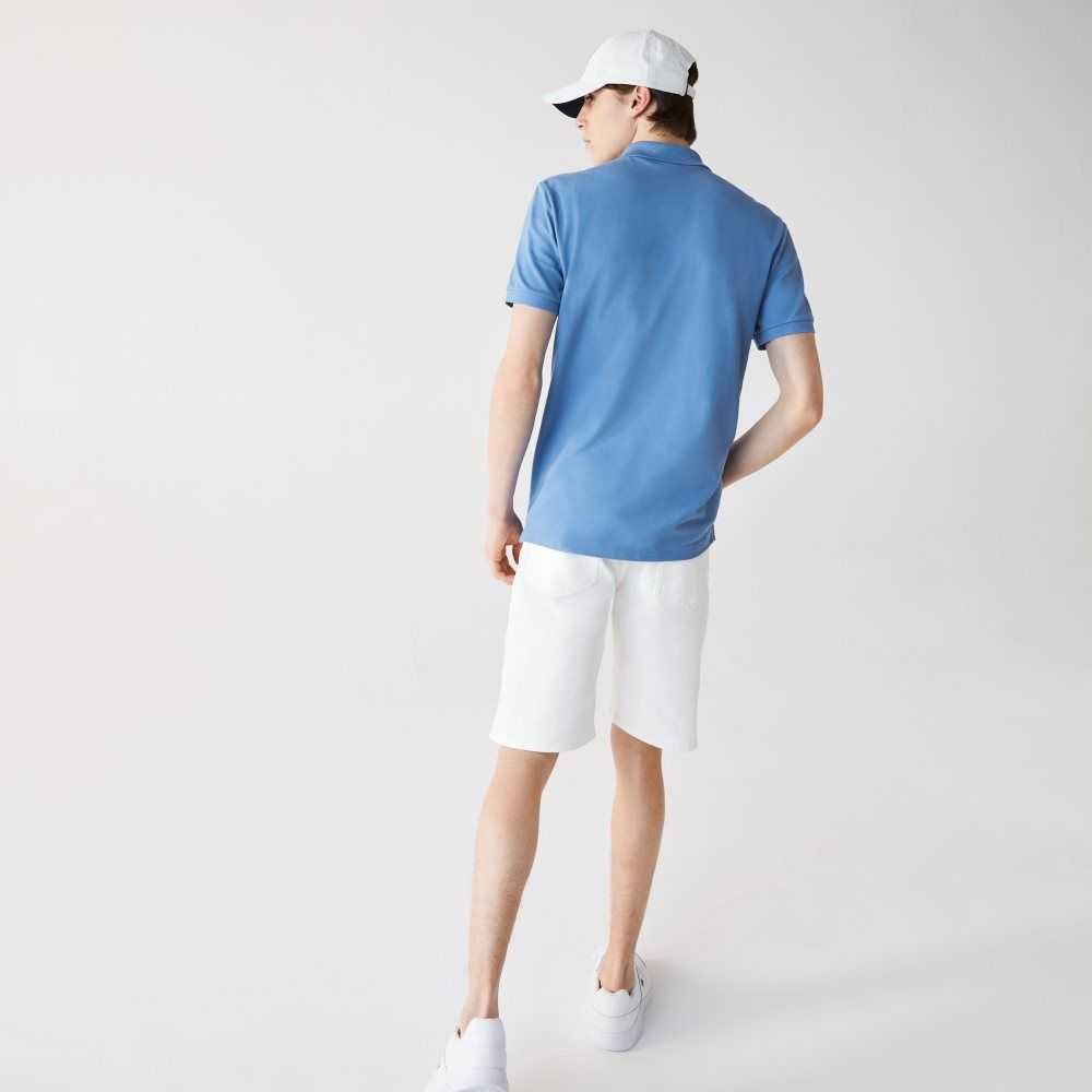 Lacoste Original L.12.12 Slim Fit Petit Pique Cotton Polo Blue | CIMT-81456