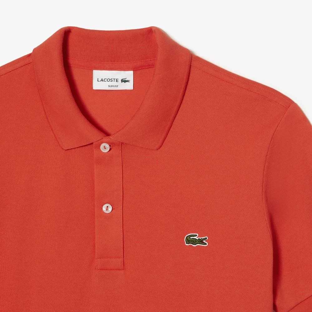 Lacoste Original L.12.12 Slim Fit Petit Pique Cotton Polo Orange | DJIP-30912