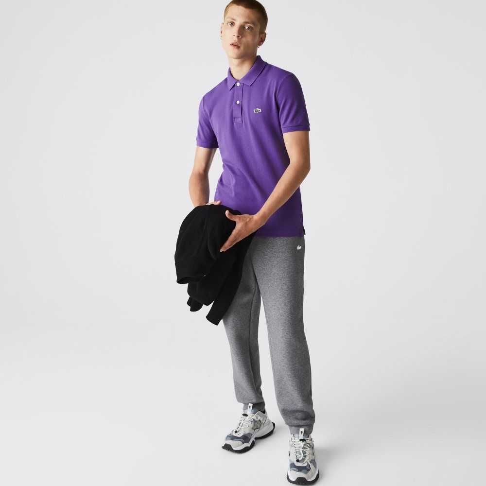 Lacoste Original L.12.12 Slim Fit Petit Pique Cotton Polo Purple | DTAM-09651