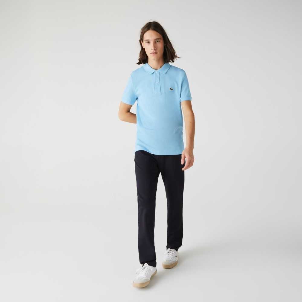 Lacoste Original L.12.12 Slim Fit Petit Pique Cotton Polo Light Blue | DTVF-04267