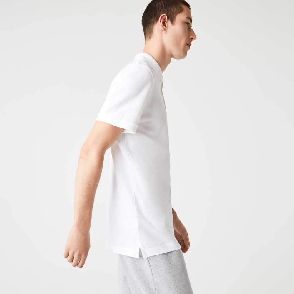 Lacoste Original L.12.12 Slim Fit Petit Pique Cotton Polo White | DWAH-87950