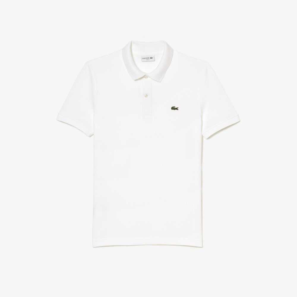 Lacoste Original L.12.12 Slim Fit Petit Pique Cotton Polo White | DWAH-87950